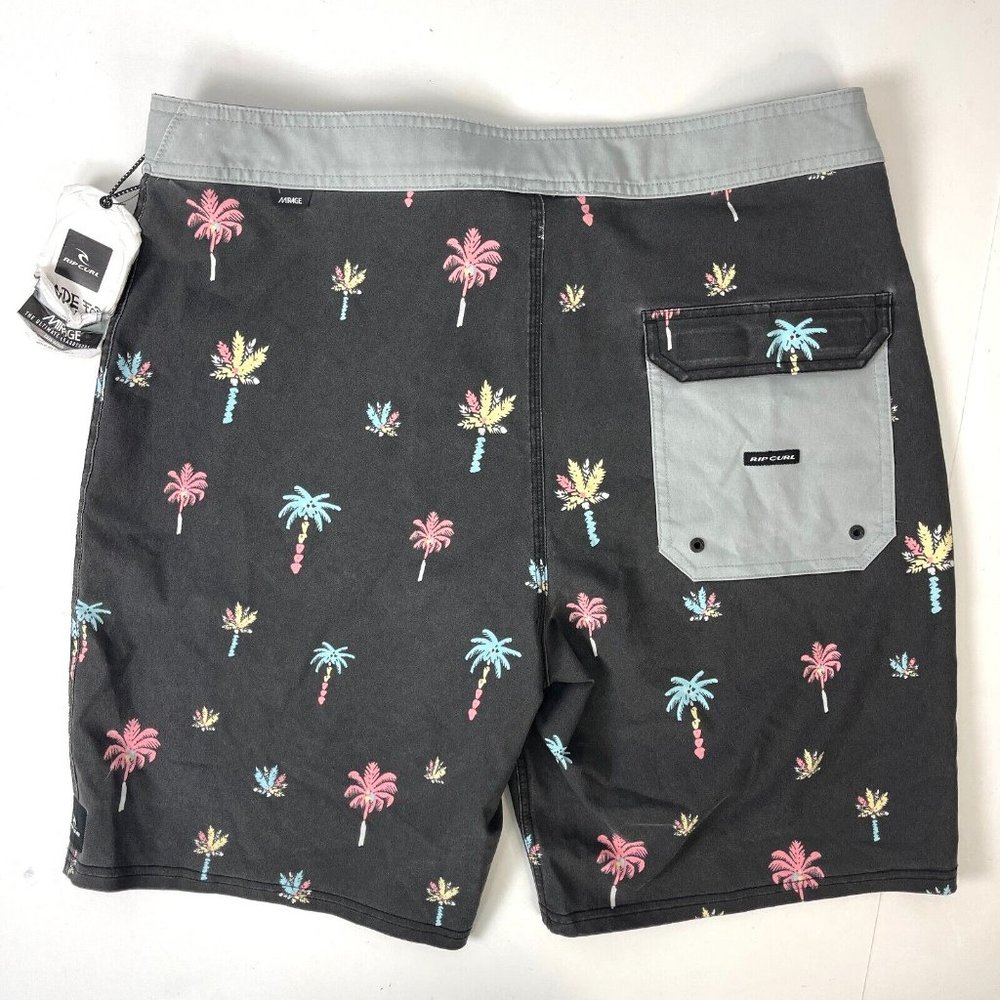 Rip Curl Mirage Neon Palms Ultimate Board Shorts Swim Trunks 32 Mens Surfing - Picture 2 of 7